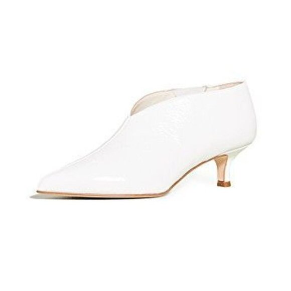 Joe Short Boot in Crinkled White - Picture 2 of 2